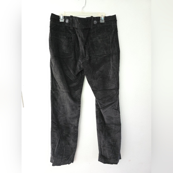 Old Navy Velvet Corduroy Pants Size 12 Black Stretch - Picture 7 of 14